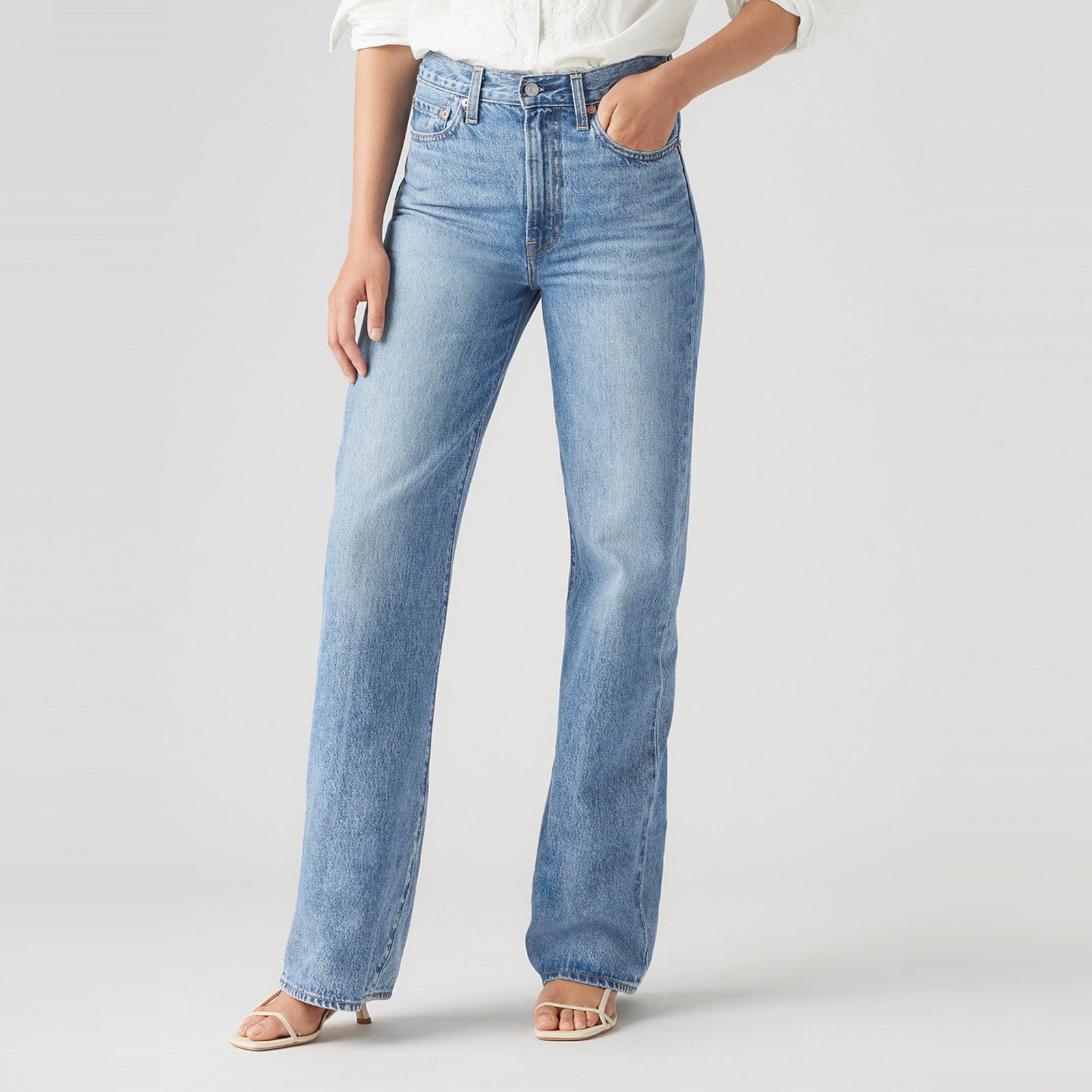Main 6 - Levi's® Women's Ribcage Wide Leg Jeans - A60810020