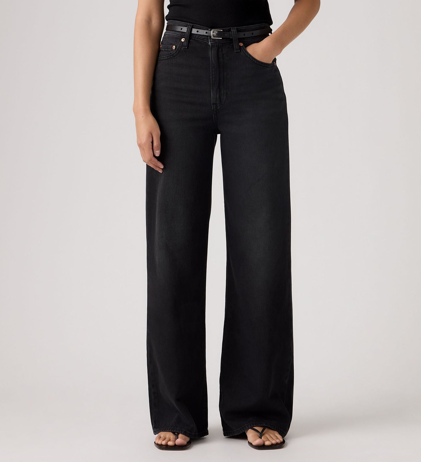 Main 5 - Levi's® Women's Ribcage Wide-Leg Jeans - A60810076
