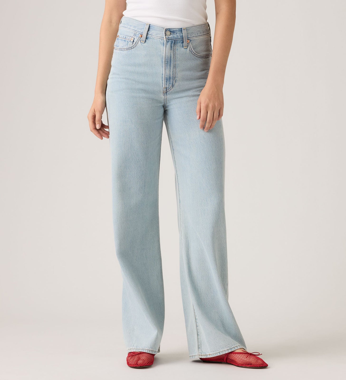 Main 5 - Levi's® Women's Ribcage Wide-Leg Jeans - A60810079