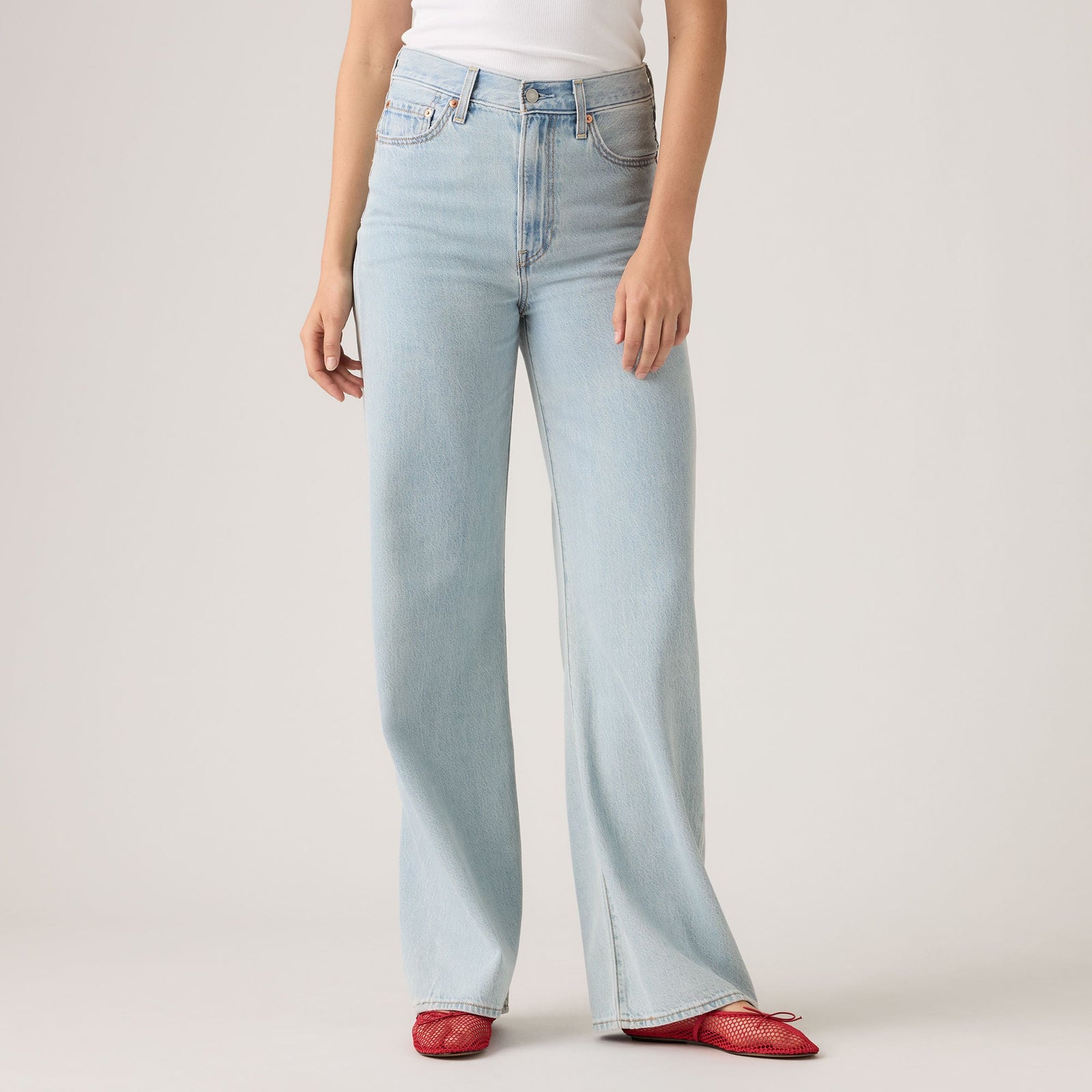 Main 5 - Levi's® Women's Ribcage Wide-Leg Jeans - A60810079