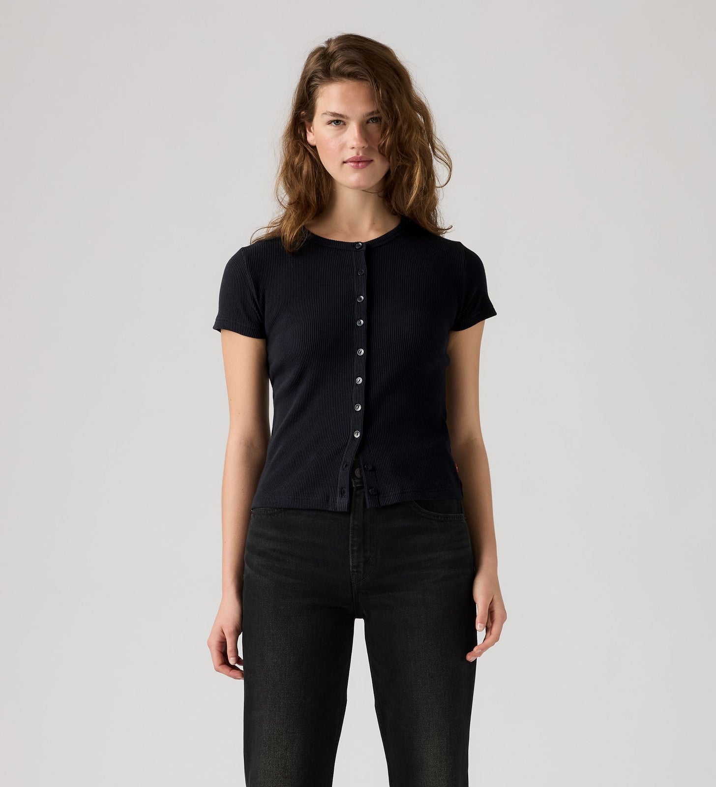 Main 3 - Levi's® Women's Rory Button Short-Sleeve Top - 0086M0000