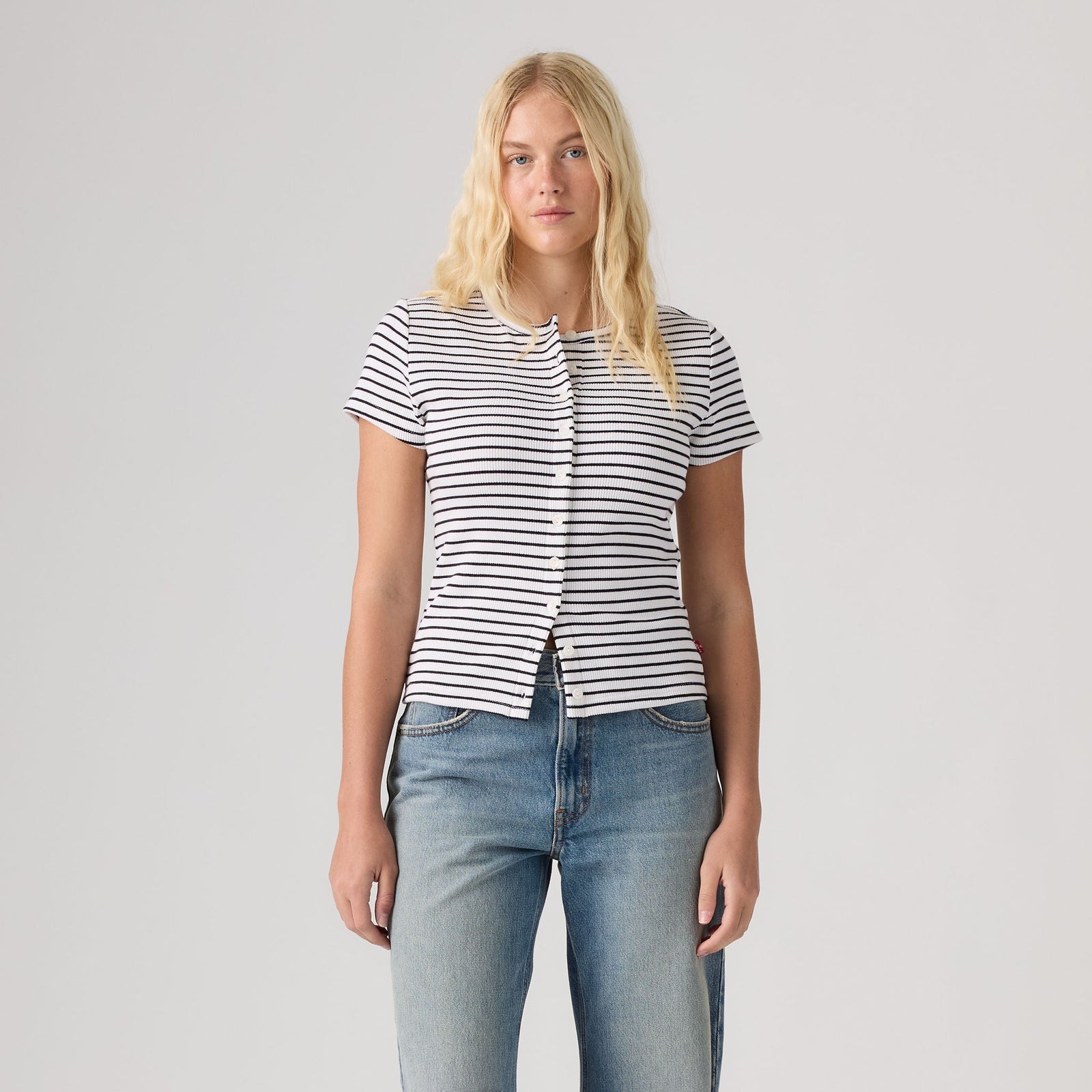 Main 3 - Levi's® Women's Rory Button Short-Sleeve Top - 0086M0003