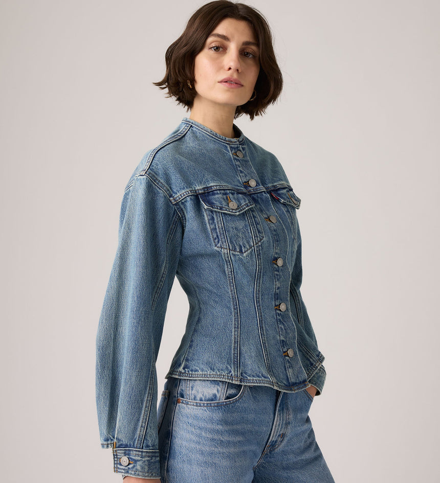 Main 4 - Levi's® Women's Sculpted Trucker Jacket - 001T60003