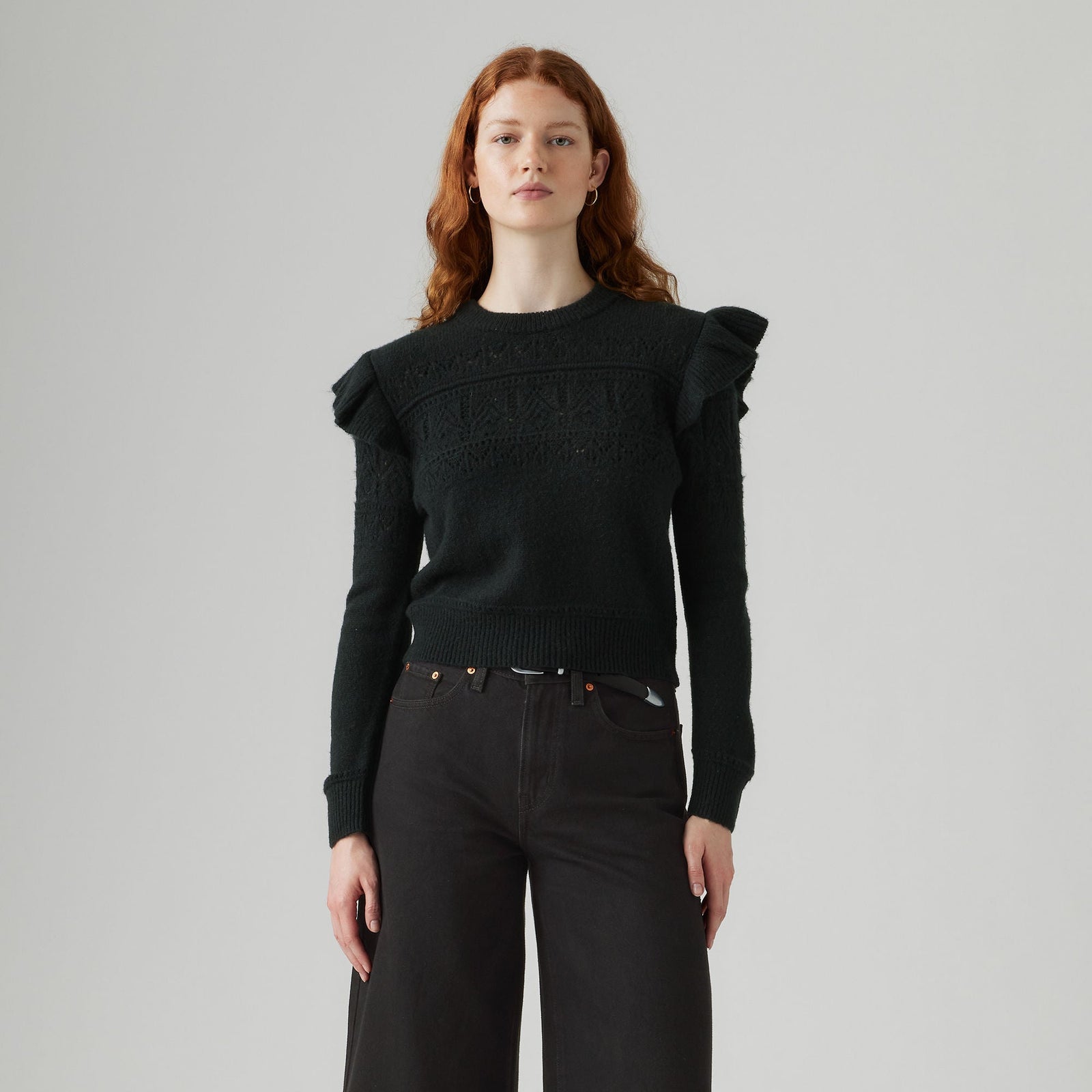 Main 2 - Levi's® Women's Shane Flutter Sleeve Sweater SCL - 