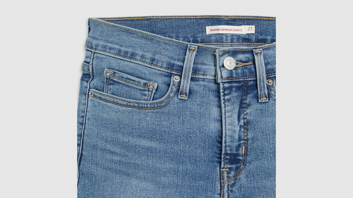 Levi’s Women’s Shaping Bermuda Shorts, close-up view
