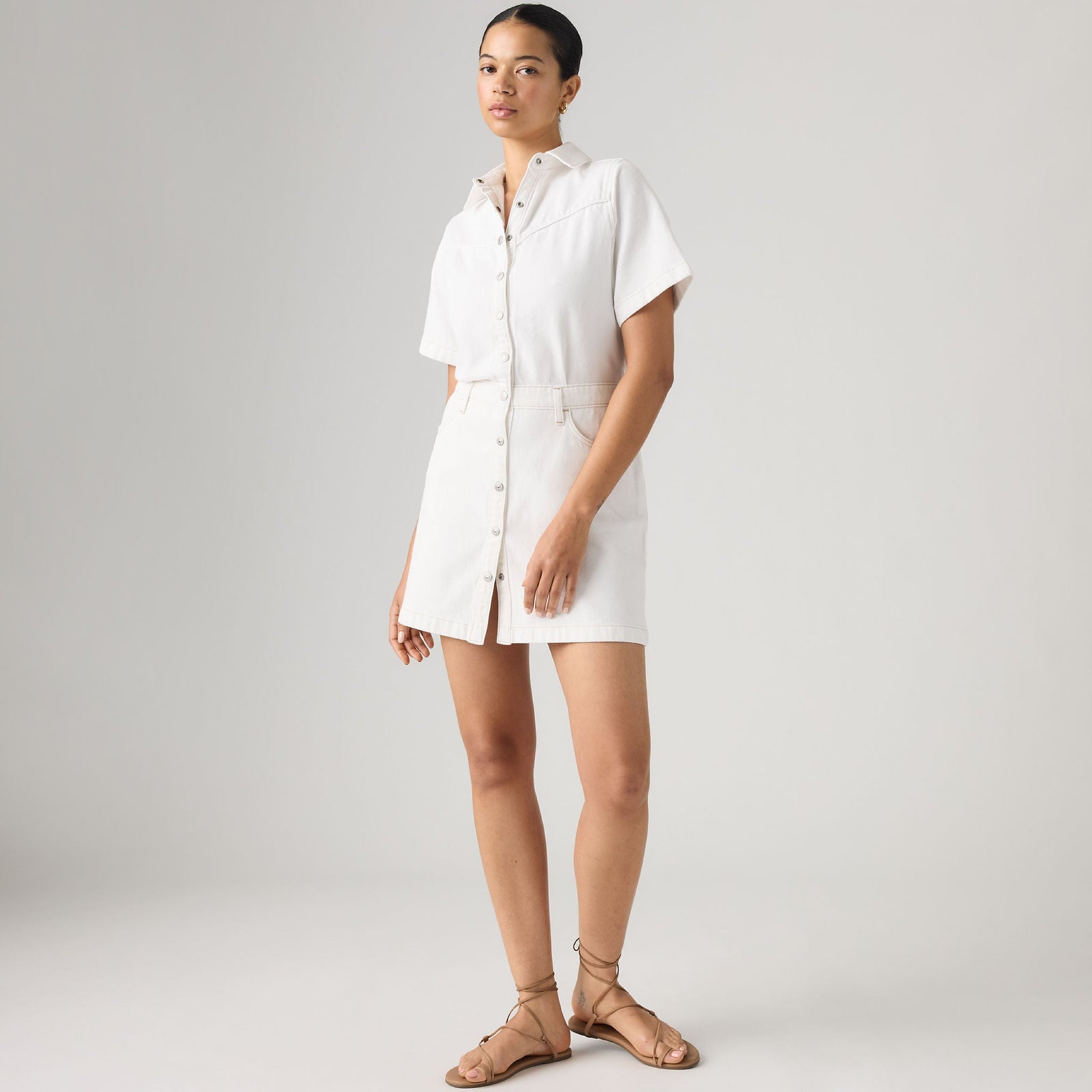 Main 1 - Levi's® Women's Short-Sleeve Logan Western Dress - 005I60004