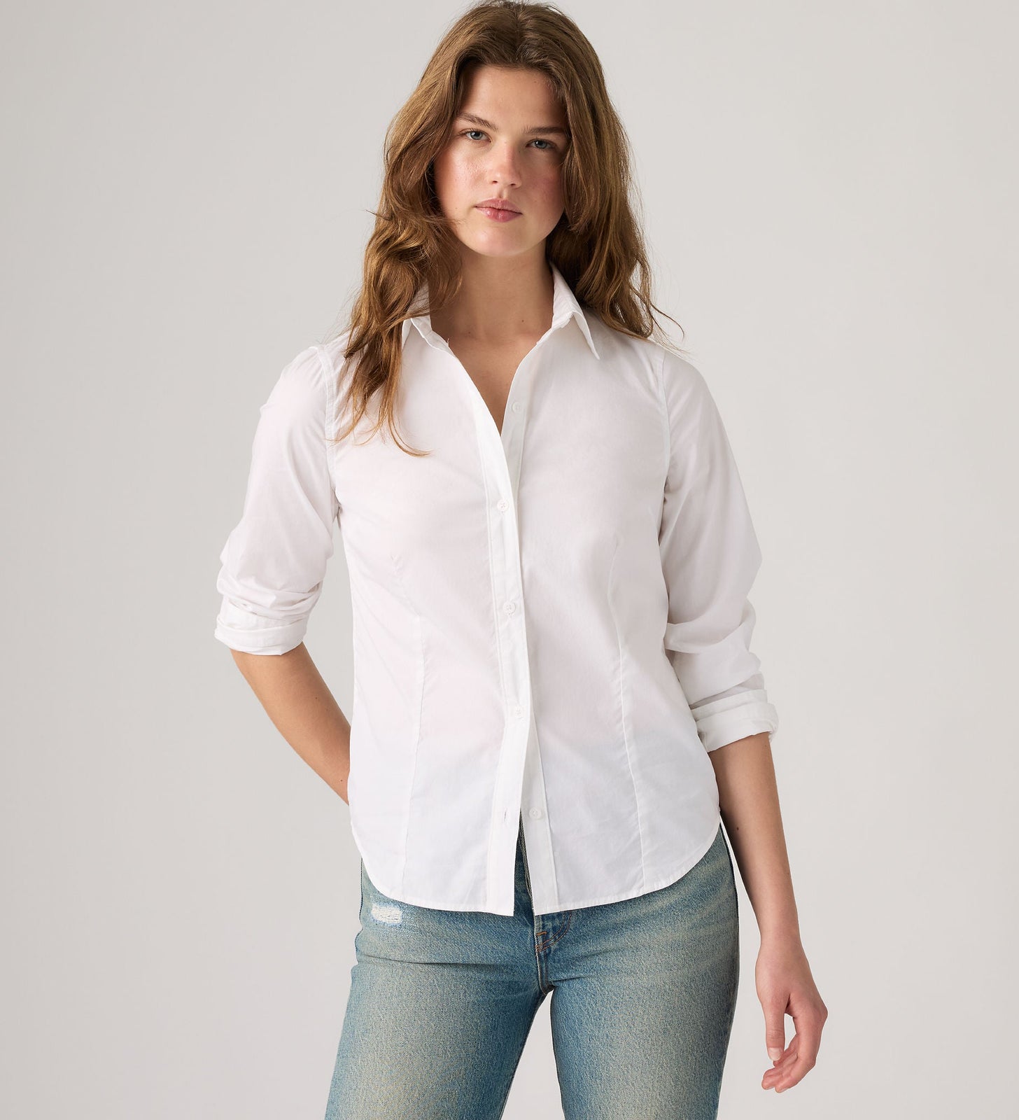 Main 1 - Levi's® Women's Slim Poplin Shirt - 0084R0000
