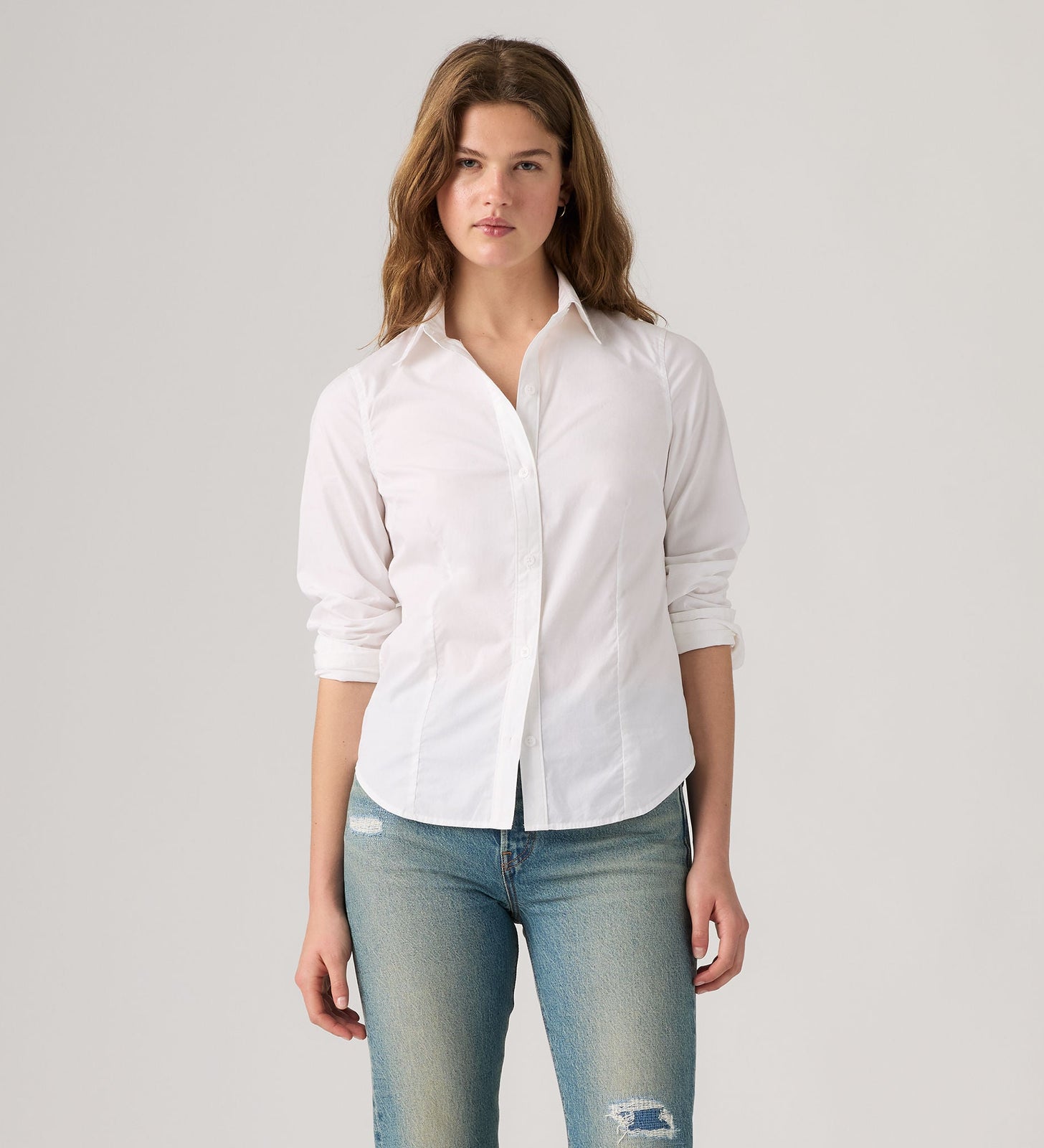 Main 3 - Levi's® Women's Slim Poplin Shirt - 0084R0000
