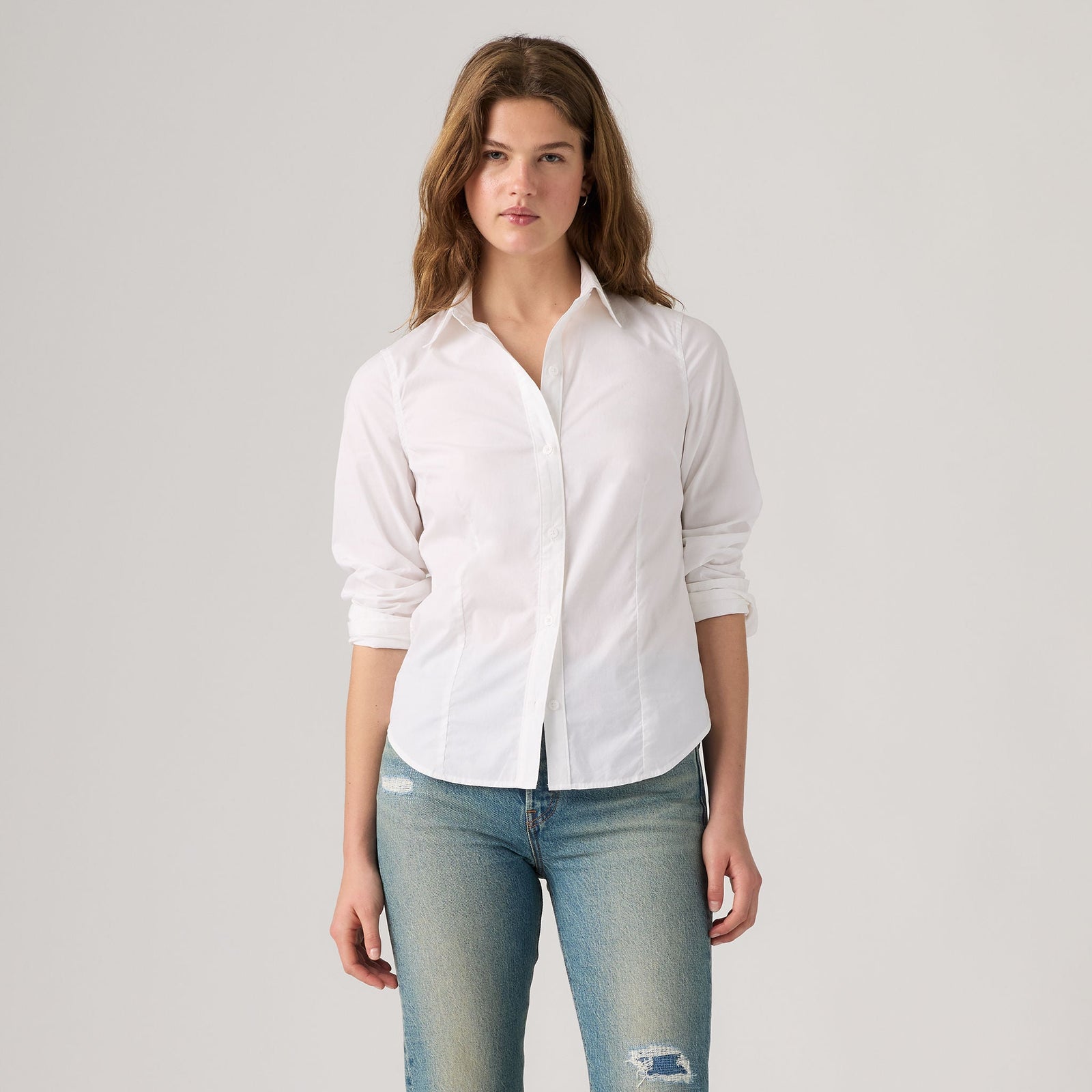 Main 3 - Levi's® Women's Slim Poplin Shirt - 0084R0000