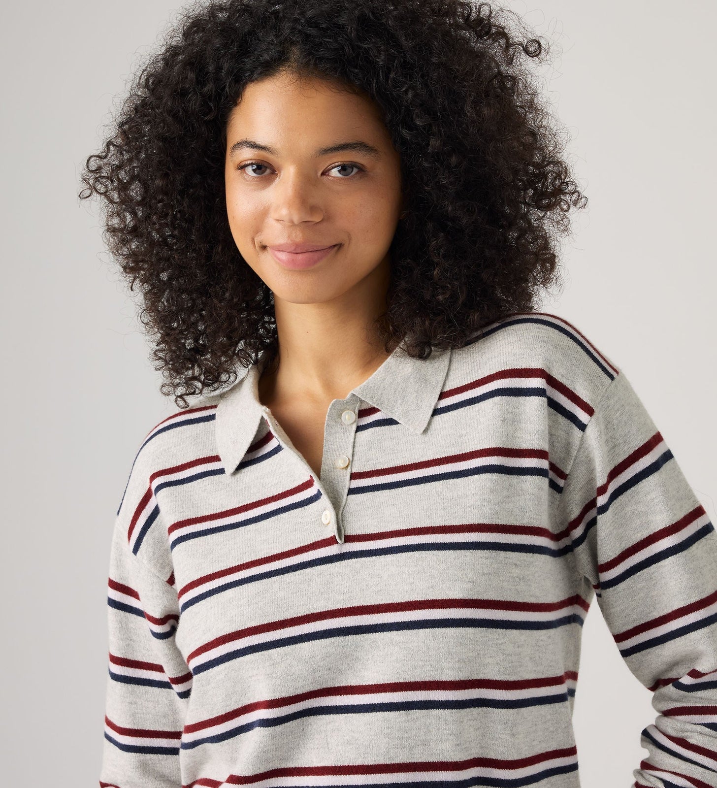 Main 4 - Levi's® Women's Supersoft Long-Sleeve Polo - 007VY0001
