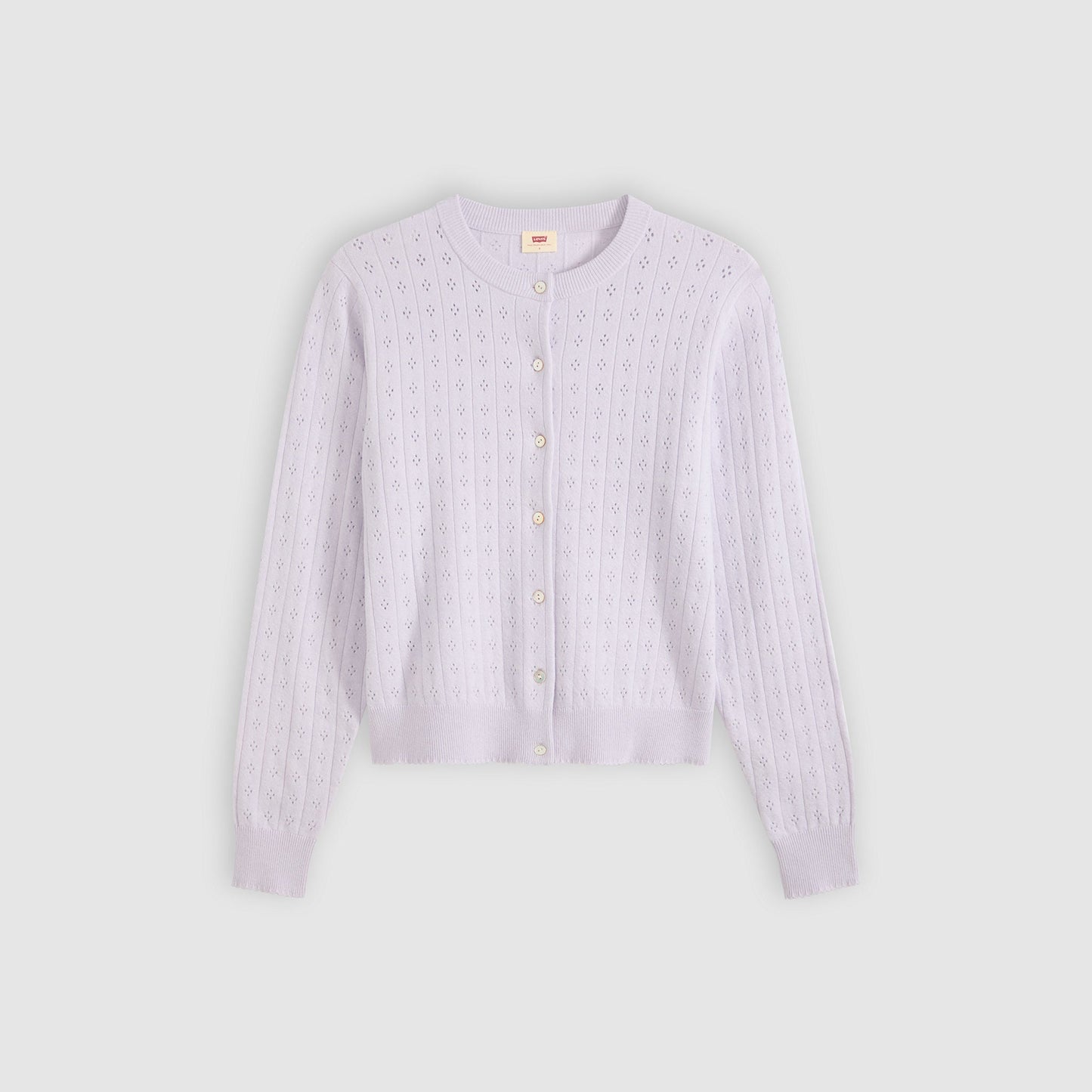 Levi's® Women's Supersoft Pointelle Crewneck Cardigan