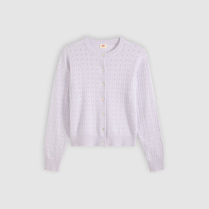 Thumbnail 5 - Levi's® Women's Supersoft Pointelle Crewneck Cardigan - 008SK0000