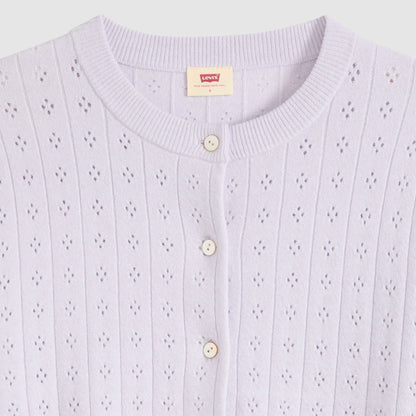 Thumbnail 6 - Levi's® Women's Supersoft Pointelle Crewneck Cardigan - 008SK0000