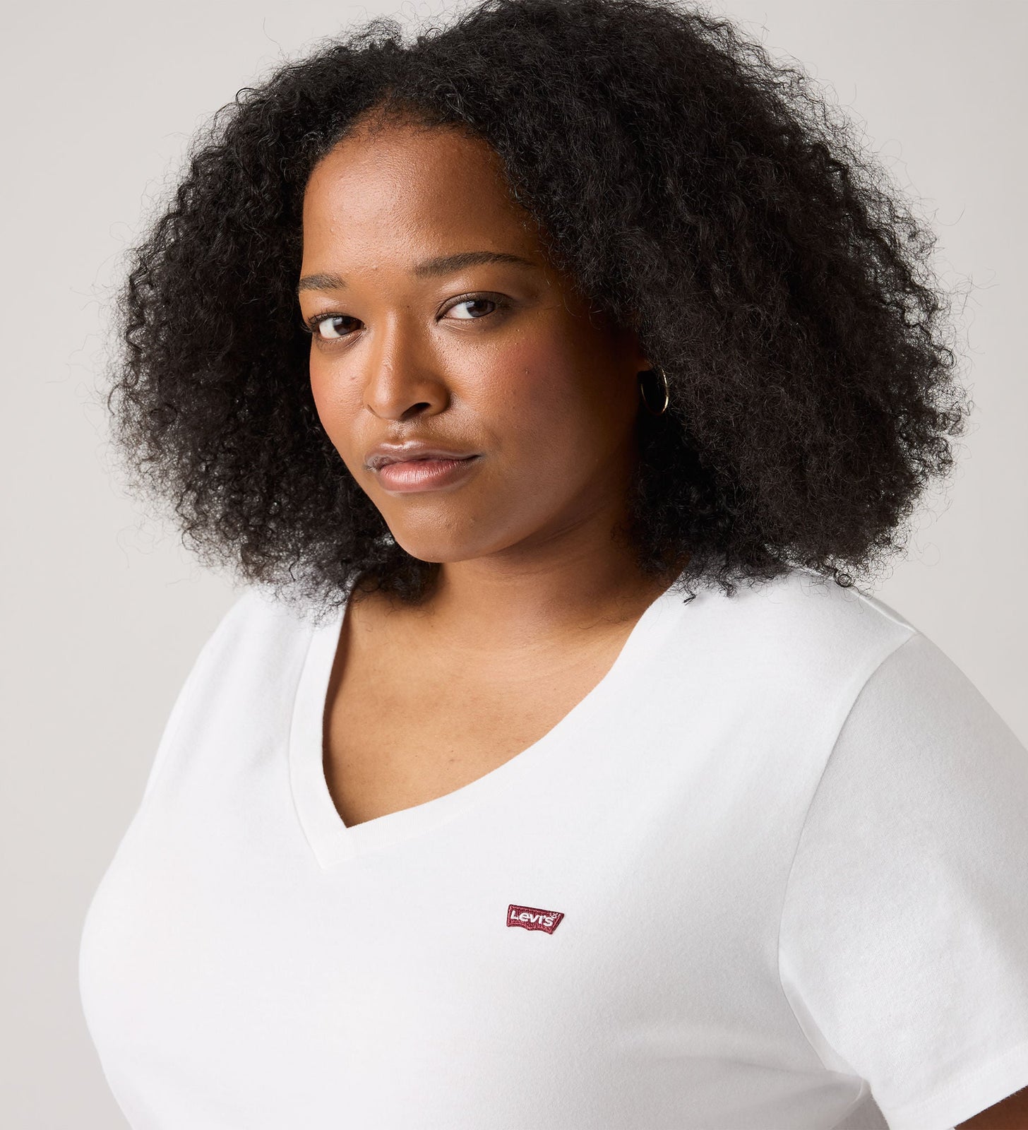 Main 4 - Levi's® Women's V-Neck T-Shirt (Plus Size) - A23230001
