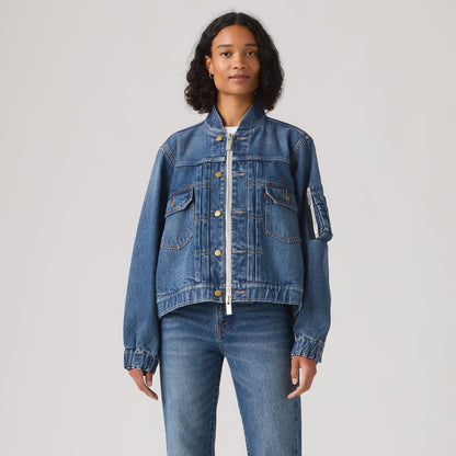 Thumbnail 3 - Levi’s® x sacai Women's Blouson Jacket - 008BN0002