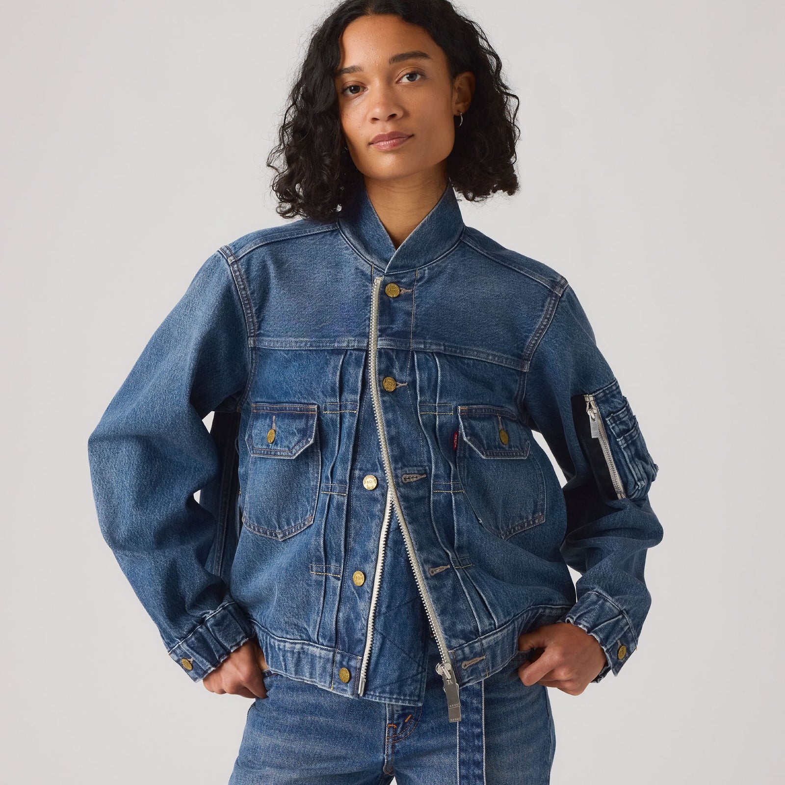 Main 4 - Levi’s® x sacai Women's Blouson Jacket - 008BN0002