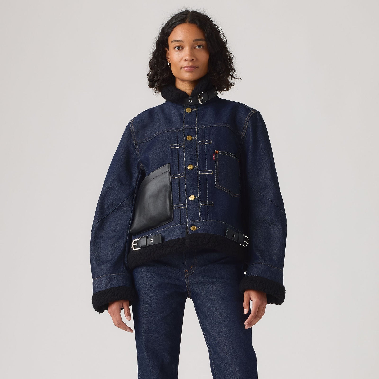 Main 3 - Levi’s® x sacai Women's Sherpa Jacket - 008BM0001