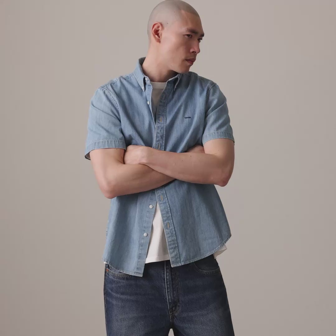 Main 3 - Levi's® Men's Short-Sleeve Authentic Button-Down Shirt - A91610035