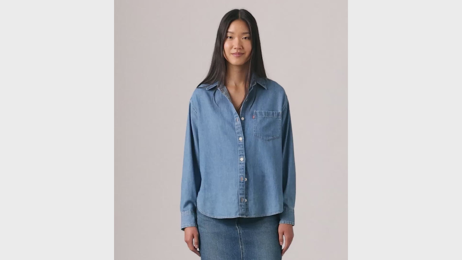Main 3 - Levi's® Women's Harlie Boyfriend Shirt - 001HM0027