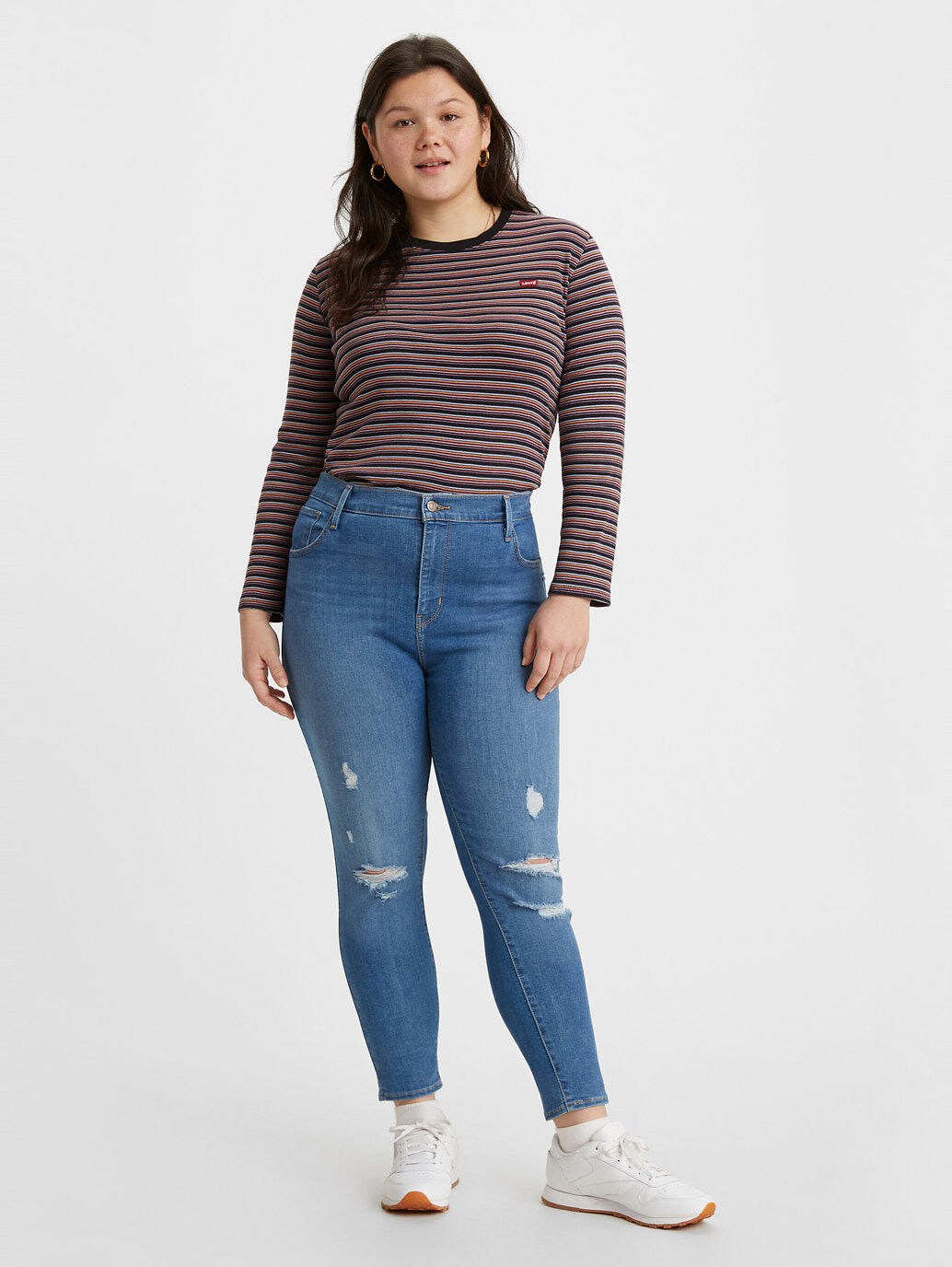 721 High Rise Skinny Jeans (plus Size) - Blue