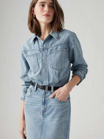 Levi's® Women's Denim Midi Shirt Dress