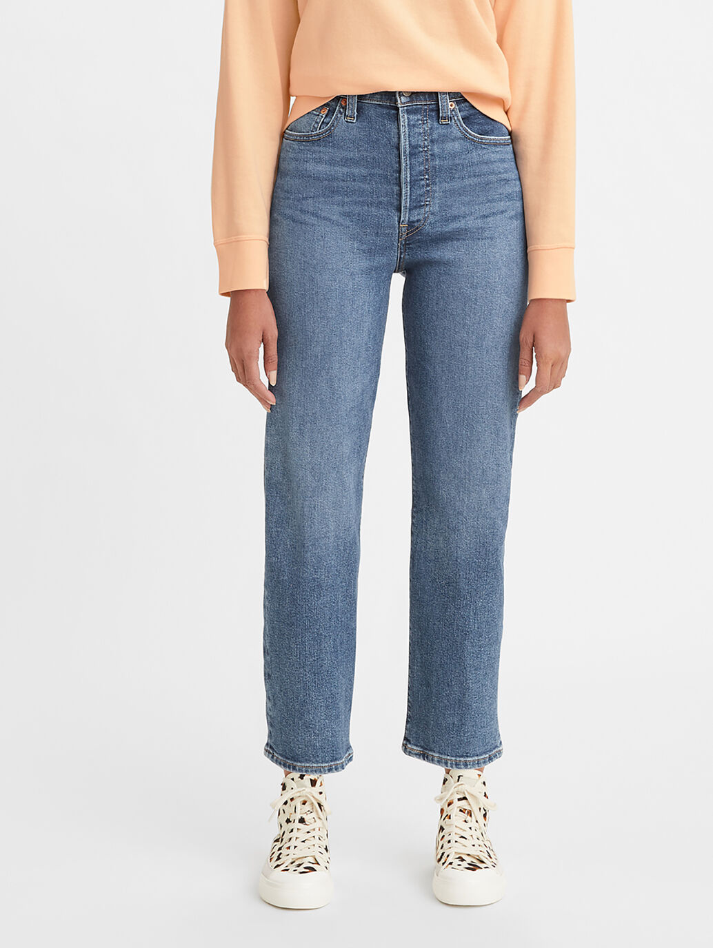 Shop Levi's Ribcage Straight Ankle Jean in Denim | Max Women's Fashion NZ