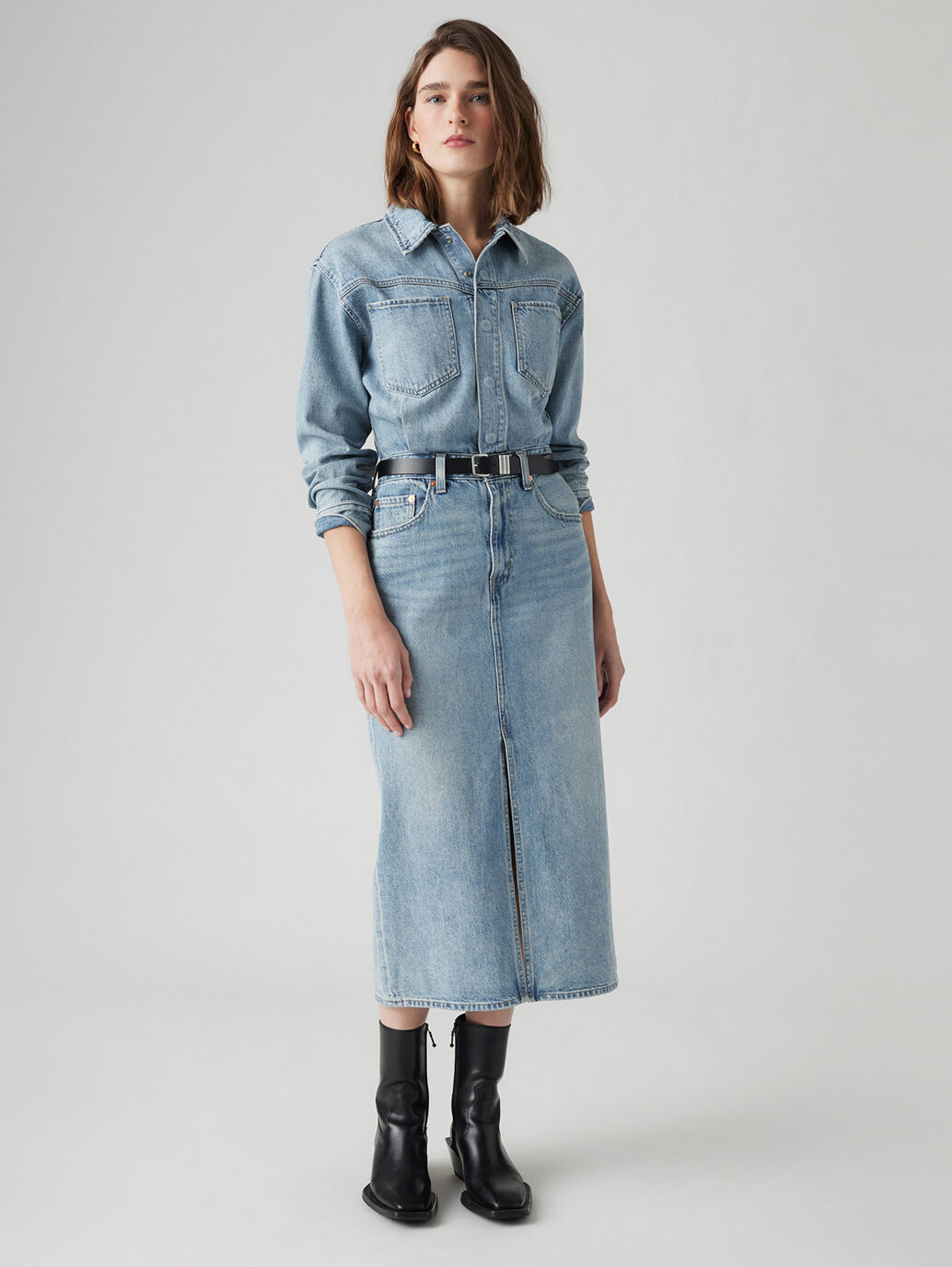 Levi's® Women's Denim Midi Shirt Dress