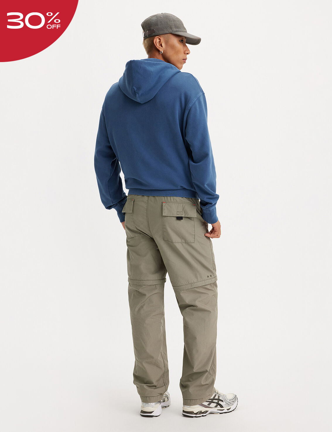 LEVI'S Utility Zip Off Pant in Smokey Olive